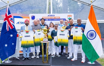 Cricket match between High Commissioner XI vs Minister XI  in Sydney