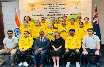 High Commissioner of India hosted the Australian national Mens and Womens Kho-Kho teams